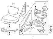 BMW Door Mirror - Genuine BMW 51167485207
