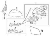 BMW Door Mirror - Genuine BMW 51168499570