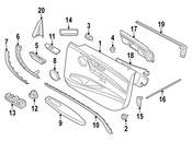 BMW Door Interior Trim Panel - Genuine BMW 51417463846