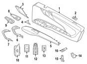 BMW Door Interior Trim Panel - Genuine BMW 51417950237