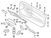 BMW Door Interior Trim Panel - Genuine BMW 51418089061