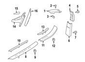 BMW Body A-Pillar Trim Panel - Genuine BMW 51438061362