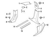BMW Body A-Pillar Trim Panel - Genuine BMW 51438072832