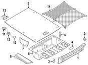 BMW Liftgate Trim Scuff Plate - Genuine BMW 51477337181