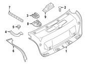 BMW Deck Lid Trim - Genuine BMW 51497430625