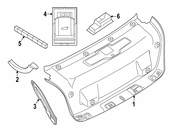 BMW Deck Lid Trim - Genuine BMW 51497477422