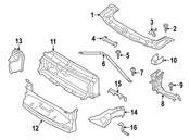 BMW Radiator Support Tie Bar - Genuine BMW 51647390742