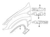 BMW Fender Flare - Genuine BMW 51718402333