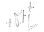 BMW Fender Molding - Genuine BMW 51747478838