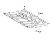 BMW Radiator Support Splash Shield - Genuine BMW 51757441884