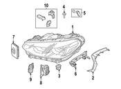 BMW Headlight Assembly - Genuine BMW 63115A0E602