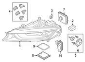 BMW Headlight - Genuine BMW 63117387440