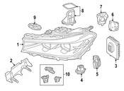 BMW Headlight - Genuine BMW 63117408712
