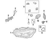 BMW Headlight Assembly - Genuine BMW 63117933343