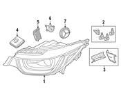 BMW Headlight - Genuine BMW 63118494348