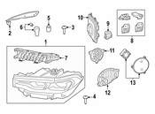 BMW Headlight Assembly - Genuine BMW 63119852952