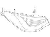 BMW Tail Light Assembly - Genuine BMW 63219479091