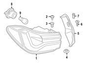 BMW Tail Light Assembly - Genuine BMW 63219881586