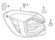 BMW Tail Light Assembly - Genuine BMW 63239463050