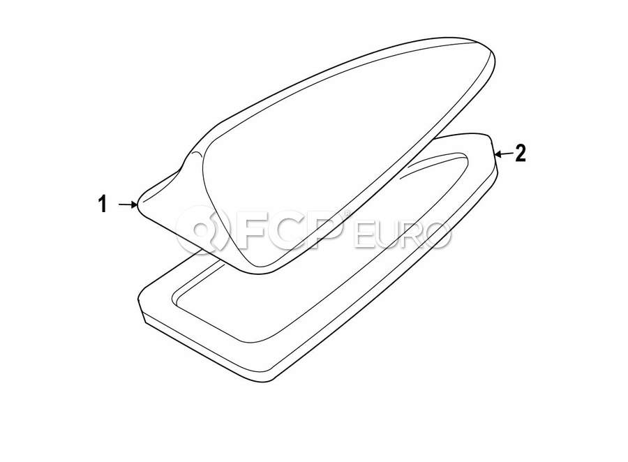 BMW Radio Antenna Mast Genuine BMW 65203454167 FCP Euro