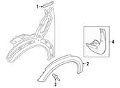 MINI Fender Molding - Genuine MINI 51139810465