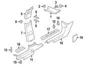 MINI Body A-Pillar Trim Panel - Genuine MINI 51439804667