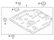 Mini Radiator Support Splash Shield - Genuine Mini 51758491847