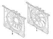 BMW Engine Cooling Fan Shroud - Genuine BMW 17427953404