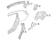 BMW Body C-Pillar Reinforcement - Genuine BMW 41007494273