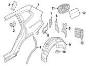 BMW Body C-Pillar Reinforcement - Genuine BMW 41009492931
