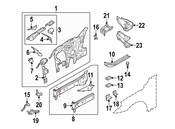 BMW Fender Apron Extension - Genuine BMW 41147111069