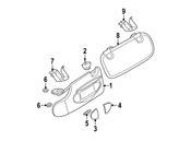 Mini Sun Visor Holder - Genuine Mini 51161494038