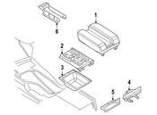 BMW Console Lid - Genuine BMW 51168213874