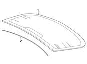 BMW Back Glass Seal - Genuine BMW 51319881190