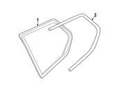 BMW Quarter Panel Reveal Molding - Genuine BMW 51377444087