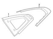 BMW Quarter Panel Reveal Molding - Genuine BMW 51377483166