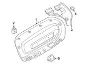 BMW Deck Lid Trim Bracket - Genuine BMW 51497375203