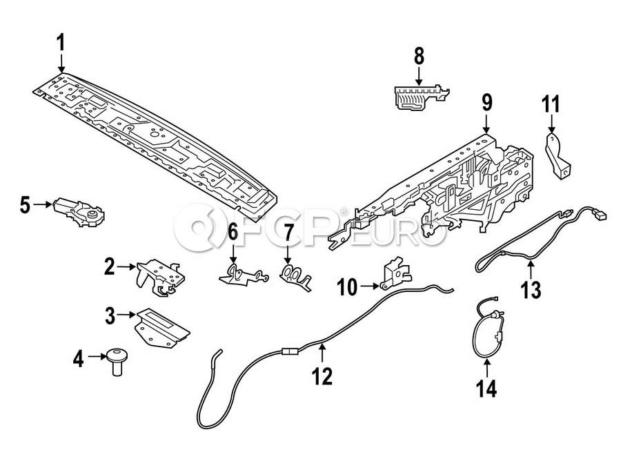 BMW Convertible Top Latch - Genuine BMW 54347947326 | FCP Euro