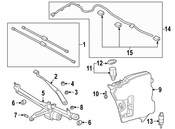 BMW Windshield Wiper Arm - Genuine BMW 61619465120