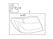 BMW Tail Light Gasket - Genuine BMW 63217263533