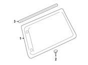 Mini Quarter Panel Glass Clip - Genuine Mini 51377441262