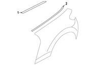 MINI Quarter Panel Reveal Molding - Genuine MINI 51379810482