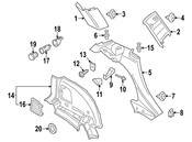 MINI Body D-Pillar Trim Panel - Genuine MINI 51439804683