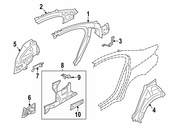 BMW Quarter Panel Bracket - Genuine BMW 41217294953