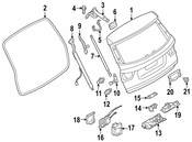 BMW Liftgate Hinge - Genuine BMW 41627463365