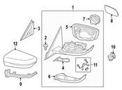 BMW Door Mirror Gasket - Genuine BMW 51217432203
