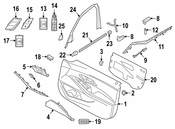 BMW Interior Door Handle Trim - Genuine BMW 51417447304