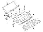BMW Seat Belt Retractor Cover - Genuine BMW 51467321762