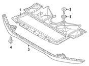 BMW Radiator Support Splash Shield - Genuine BMW 51758074612