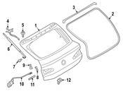 BMW Liftgate Seal - Genuine BMW 51767424402